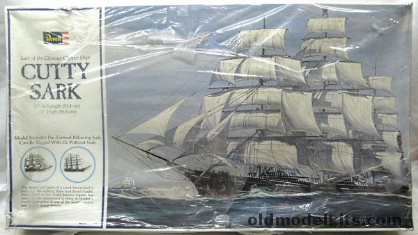 Revell 1/96 Cutty Sark Clipper Ship with Sails - 36 inches long, H399 plastic model kit